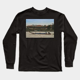 Boat on the Chao Praya River Long Sleeve T-Shirt